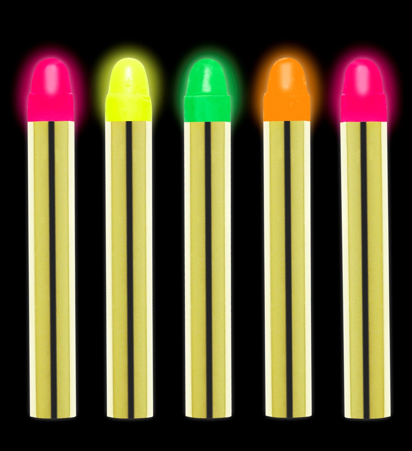 Set de 5 Lápices en Colores Neón UV Lápices Widmann