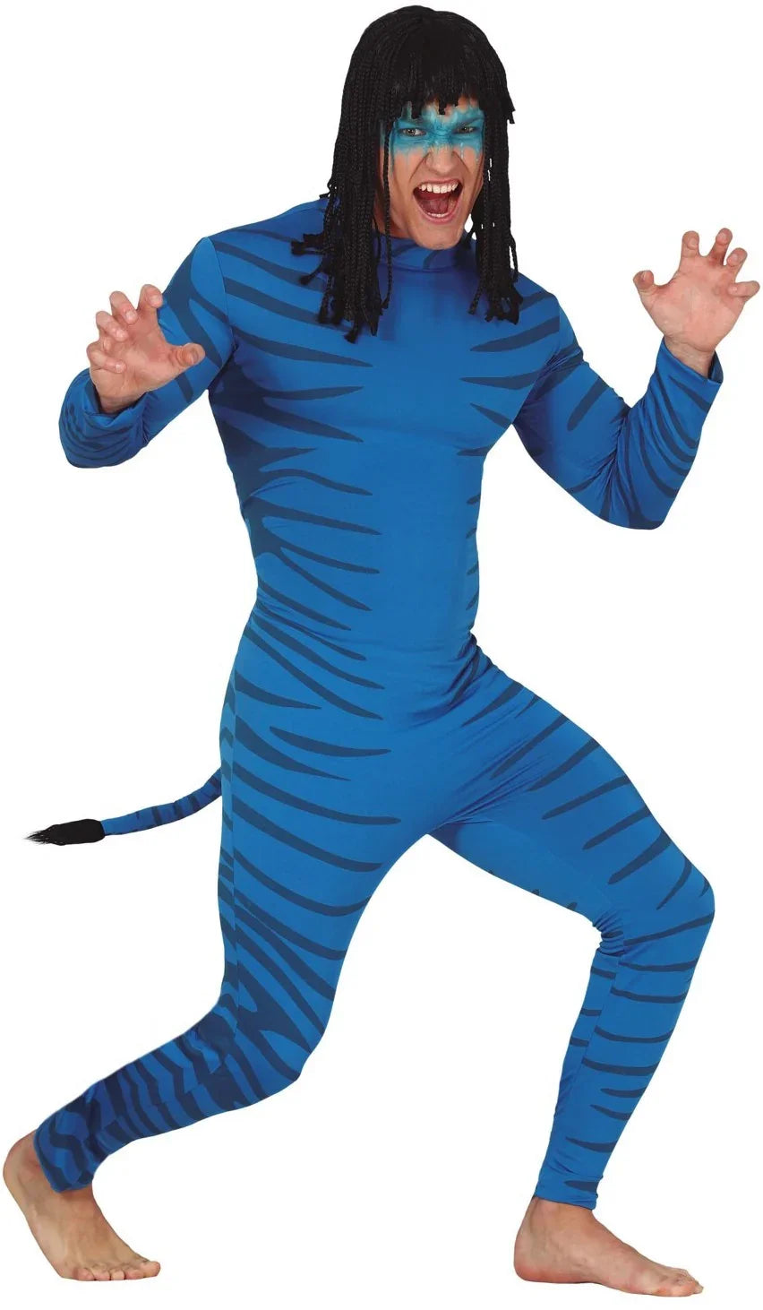 Disfraz de Avatar Azul para Adulto Avatar Guirca