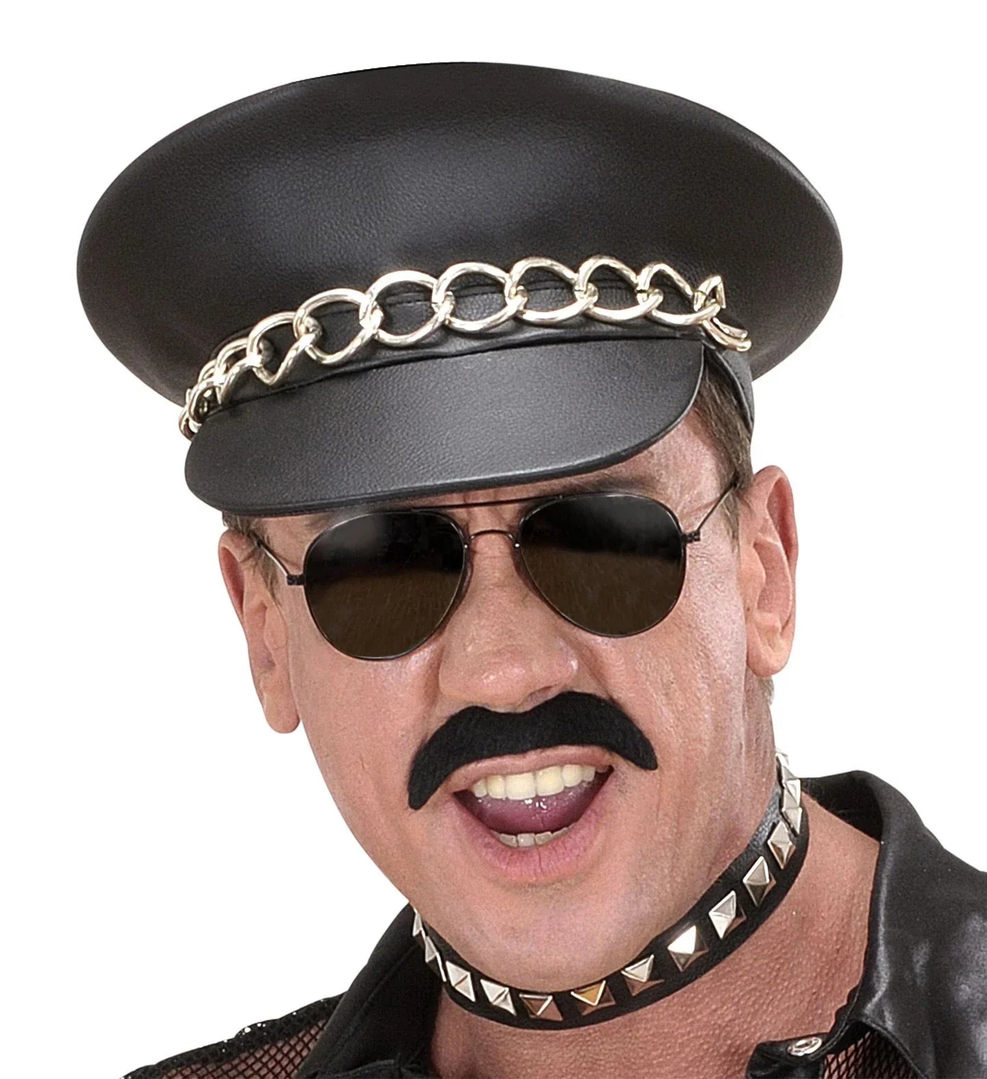 Gorra de cuero con cadena COMPLEMENTOS Widmann