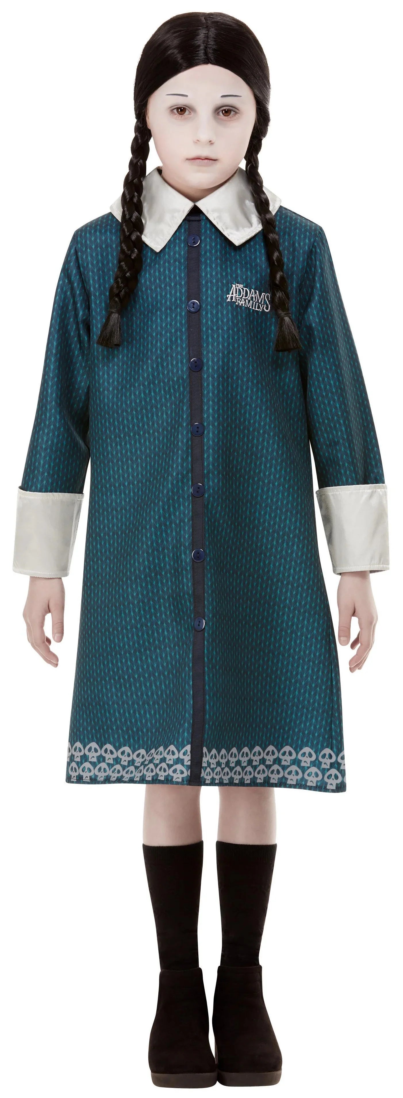 Disfraz de Miércoles Familia Addams para Niña Miércoles Addams Smiffys