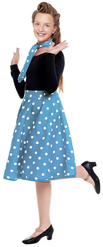 Disfraces para Grupo de Años 50 con Falda de Lunares Grease - Años 40 y 50 Disfraces Simon