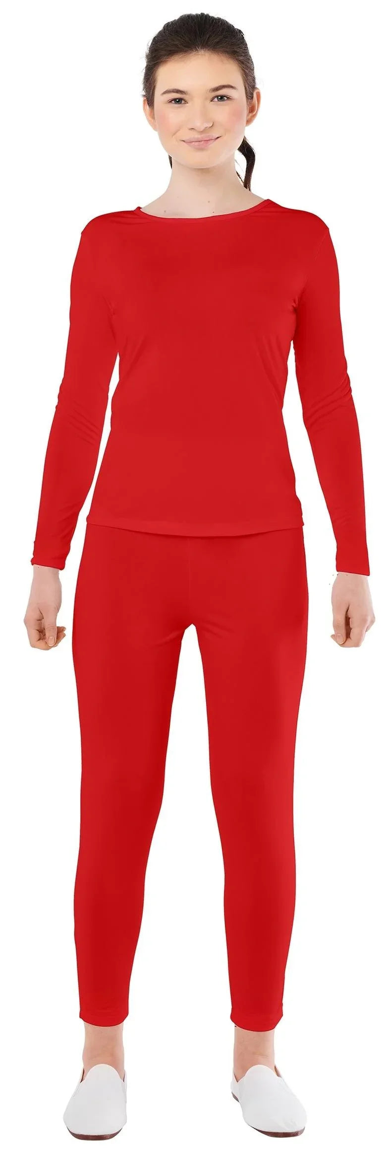 Malla Roja en Dos Piezas para Mujer Mallas y Maillots Kimokawaii