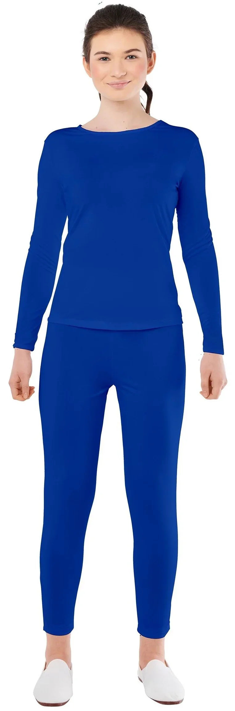 Malla Azul en Dos Piezas para Mujer Mallas y Maillots Kimokawaii