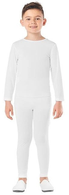 Malla Blanca en Dos Piezas Infantil Mallas y Maillots Kimokawaii