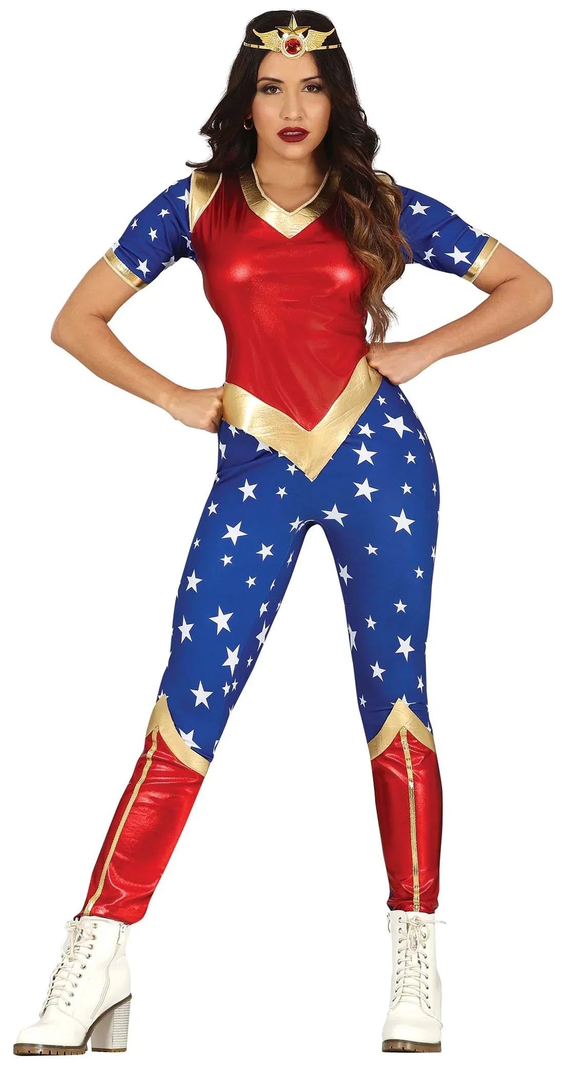Disfraz de Wonder Lady Estrellas para Mujer Wonder Woman Guirca