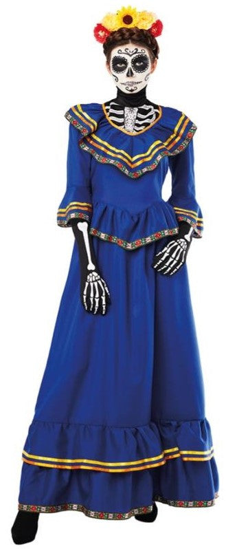 Traje Disfraz Muerte Mexicana Mujer Disfraz De Catrina Mexicana