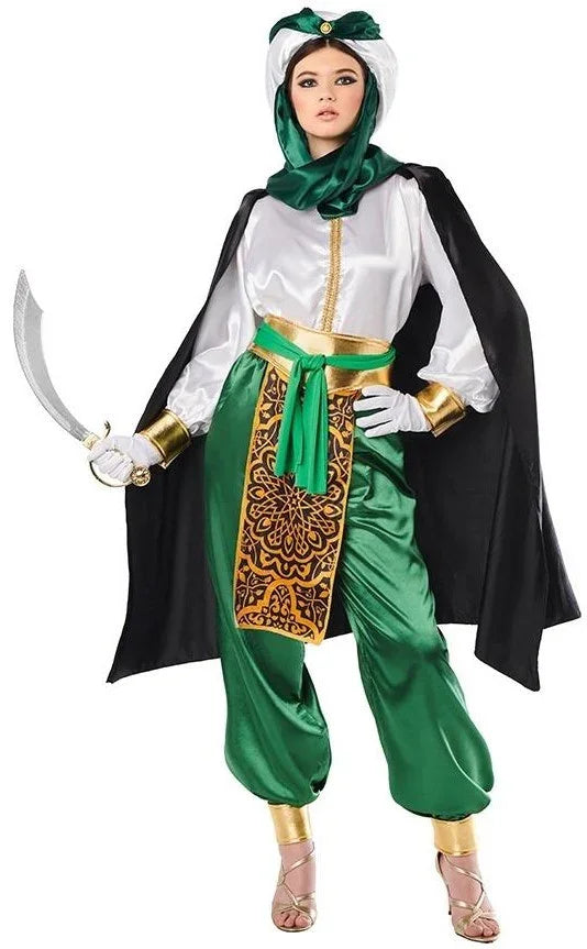 Disfraz de Princesa Árabe Tuareg con Capa para Mujer Árabes Kimokawaii