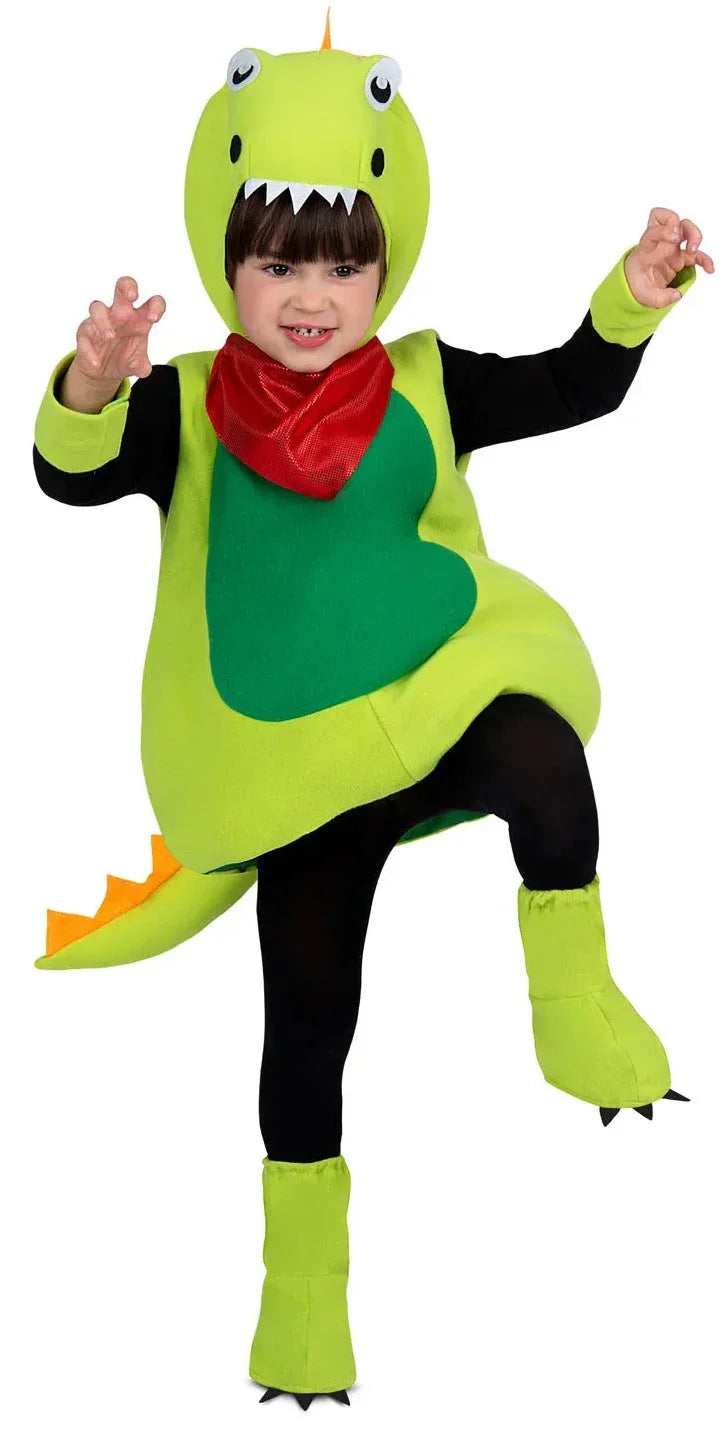 Disfraz de Dinosaurio Verde Infantil Dragón y Dinosaurio Viving