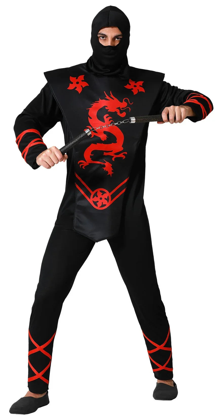 Disfraz de Ninja Negro para Hombre Ninja, Chinos y Geishas Atosa