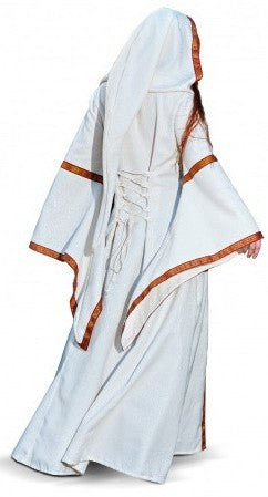 Vestido de Princesa Medieval Beige para Mujer Princesas y Damas Medievales Limit Sport