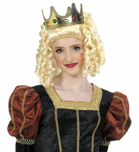 Corona Dorada de Rey en Plástico COMPLEMENTOS Widmann