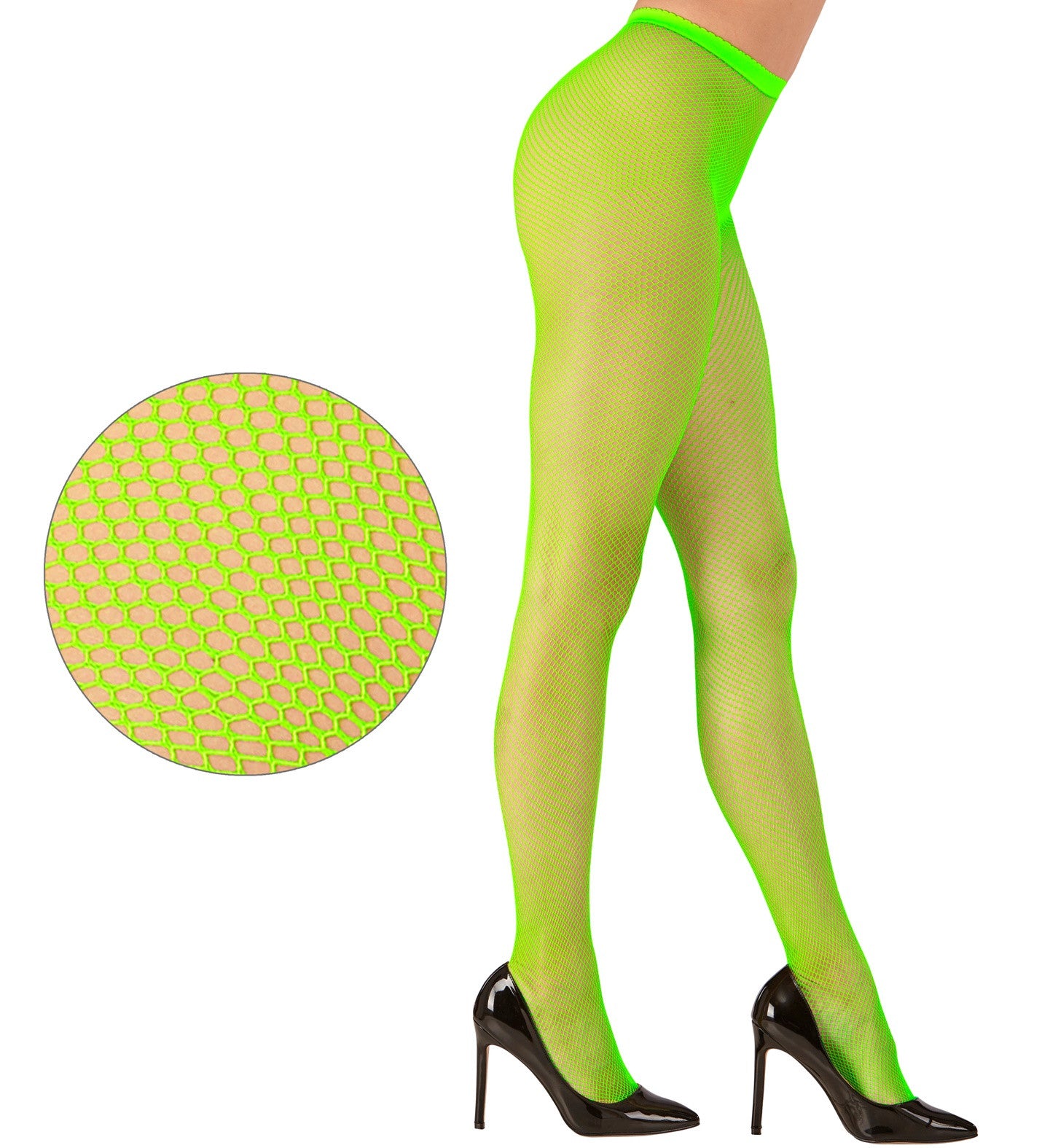 Pantys de Red Verde Neón para Adulto Medias y Pantys Widmann