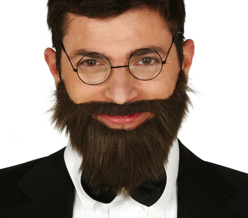 Barba Castaña con Goma Elástica Barbas y Bigotes Guirca