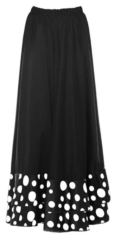 Falda de Sevillana Negra con Volantes para Mujer Sevillanas Partilandia