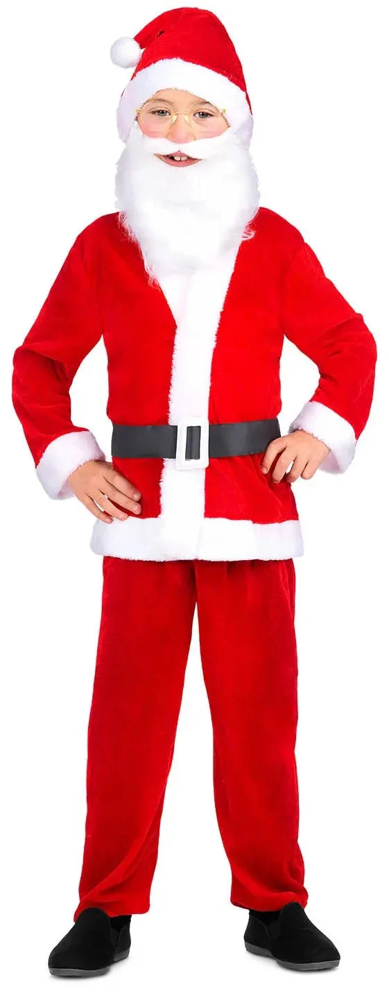 Disfraz de Papa Noel Infantil con Barba Navidad Infantiles Viving