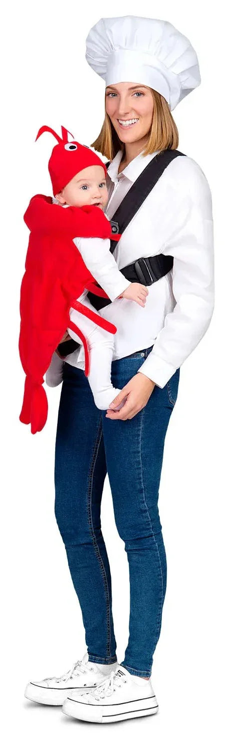 Disfraz de Chef y Bogavante para Adulto y Bebé Cangrejo, Langosta y Gamba Viving