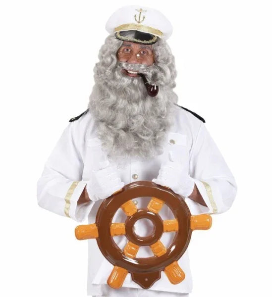 Barba Gris Larga para Adulto COMPLEMENTOS Widmann