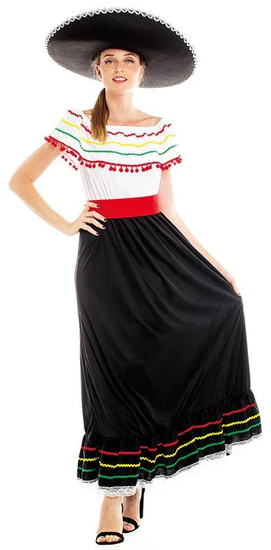 Disfraz de Mejicana Clásica para Mujer Mexicanos Partilandia