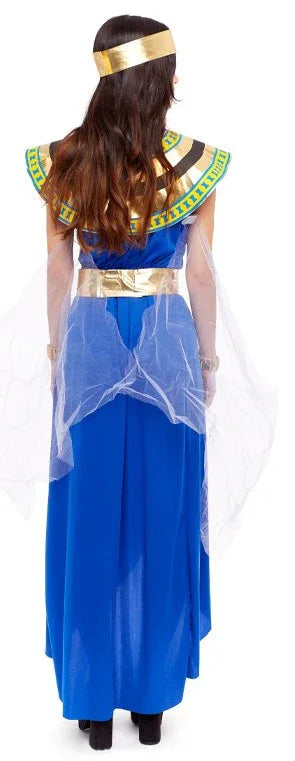 Disfraz de Faraona Egipcia Azul para Mujer Egipcios Partilandia