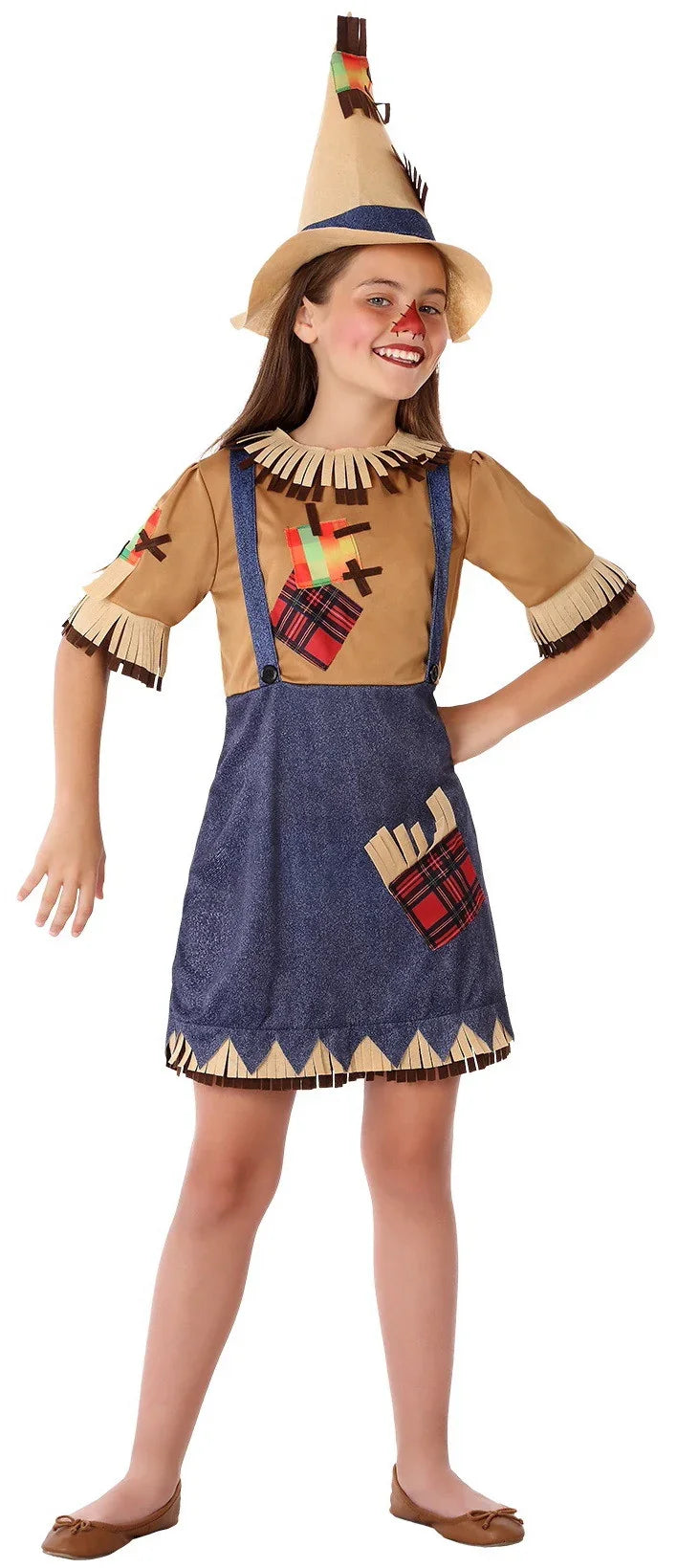 Disfraz de Espantapájaros para Niña Espantapájaros Atosa