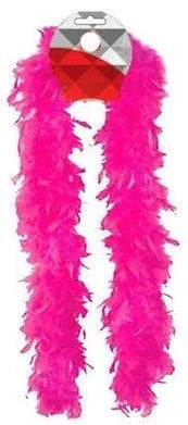 Boa De Pluma Fucsia De 180 Cm – Accesorio Llamativo Para Disfraces, Fiestas Y Decoración