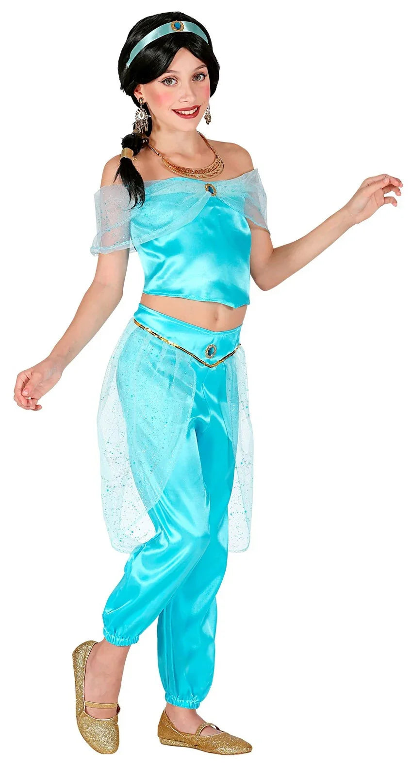 Disfraz de Jasmine de Aladdín para Niña Jasmine Widmann