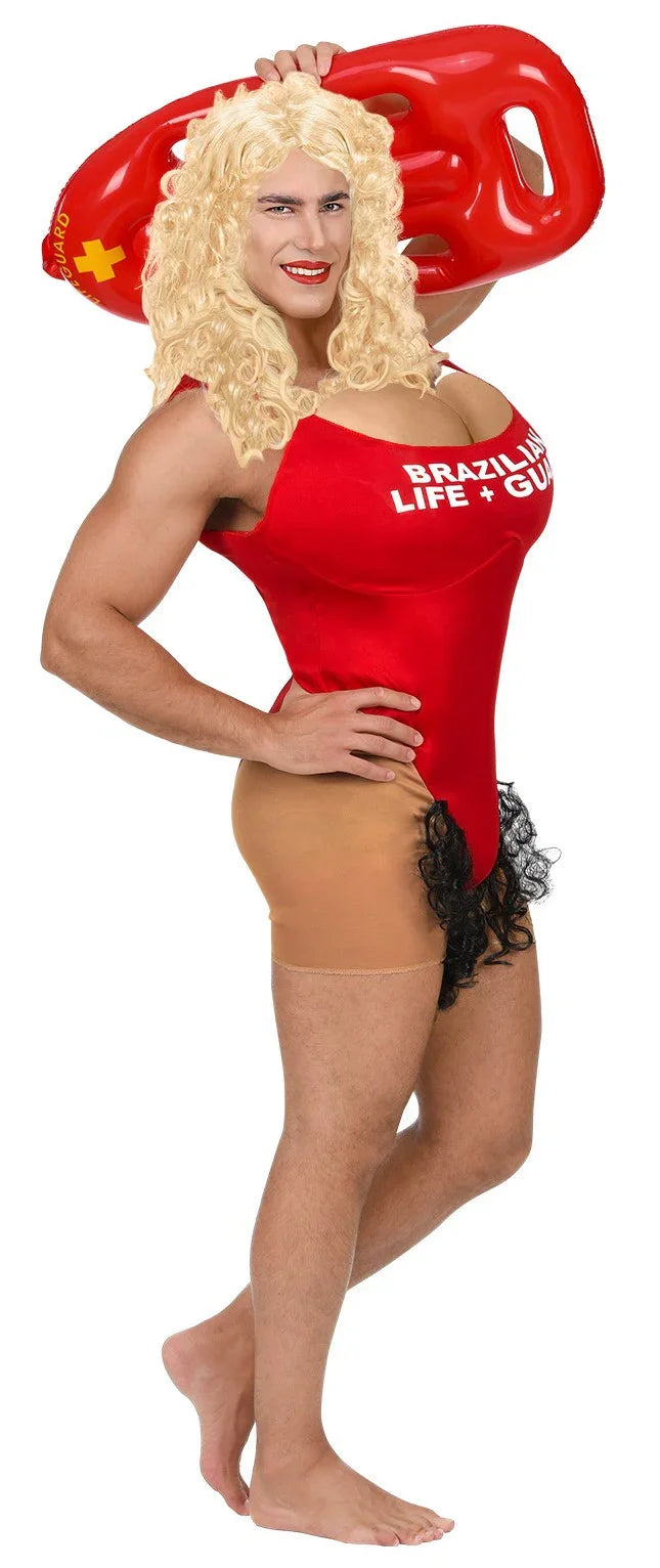 Disfraz de Vigilante de la Playa Peluda para Hombre Vigilantes de la Playa Widmann