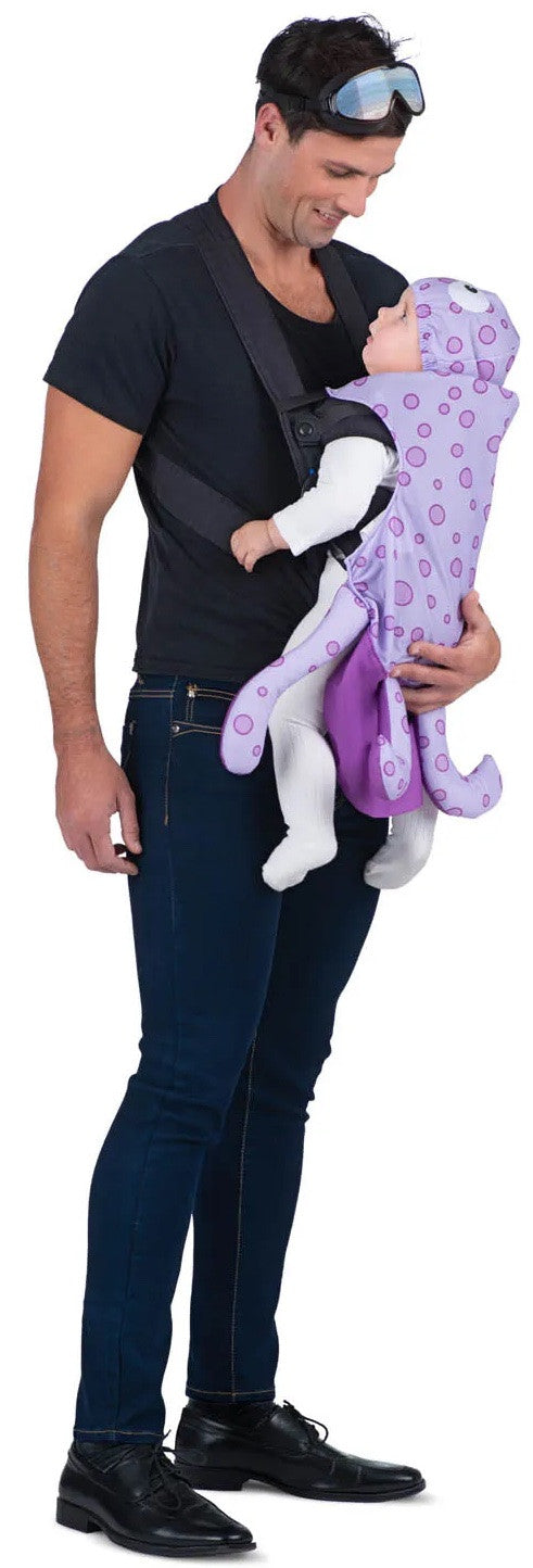 Disfraz de Buceador con Pulpo Cubremochila para Bebé y Adulto Pulpo Viving