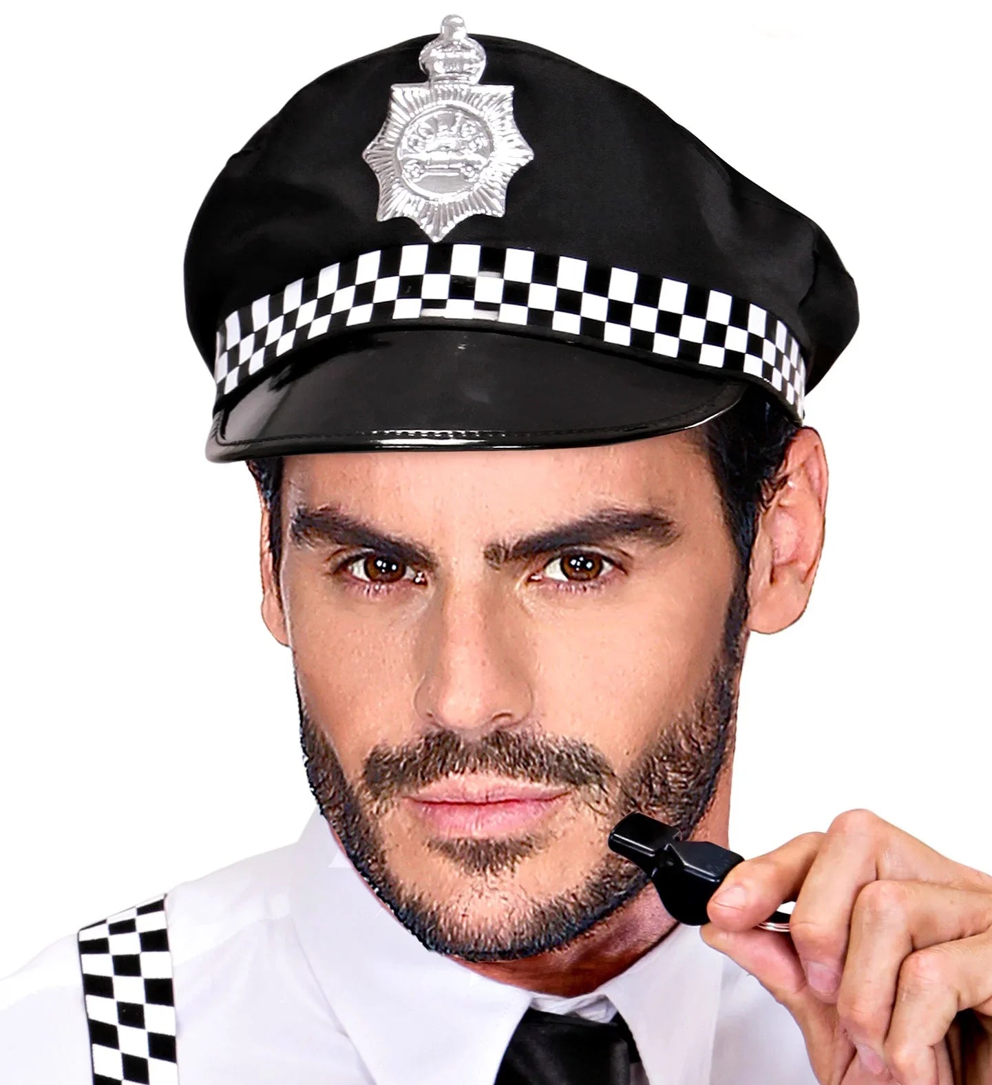 Gorra Policía con Cuadros COMPLEMENTOS Widmann