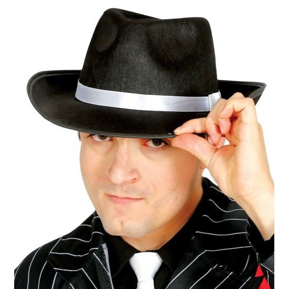 Sombrero de Gánster Mafioso Negro Gánster y Mafioso Atosa