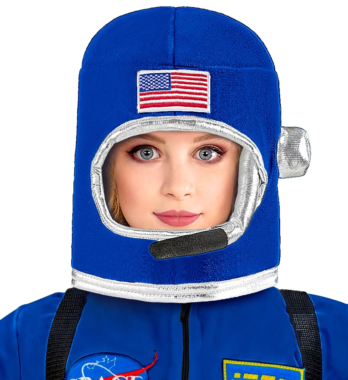 Casco de Astronauta Azul de Tela Infantil Astronautas Widmann