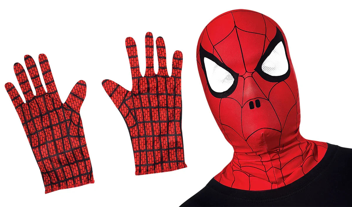 Kit de Spider-Man con Máscara y Guantes para Adulto Spiderman Rubies