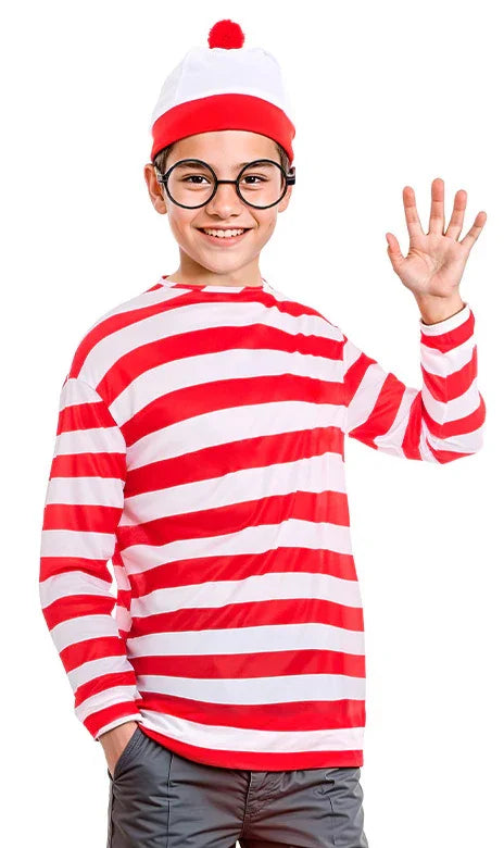 Camiseta Wally de Rayas Rojas y Blancas Infantil Chaquetas, Chalecos y Camisas Partilandia