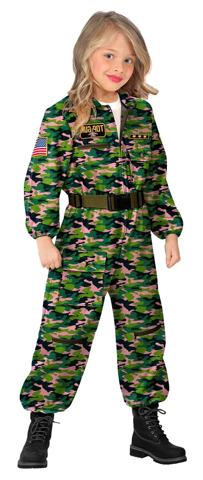 Disfraz de Piloto de Avión de Combate para Niña Pilotos y Aviadores Widmann