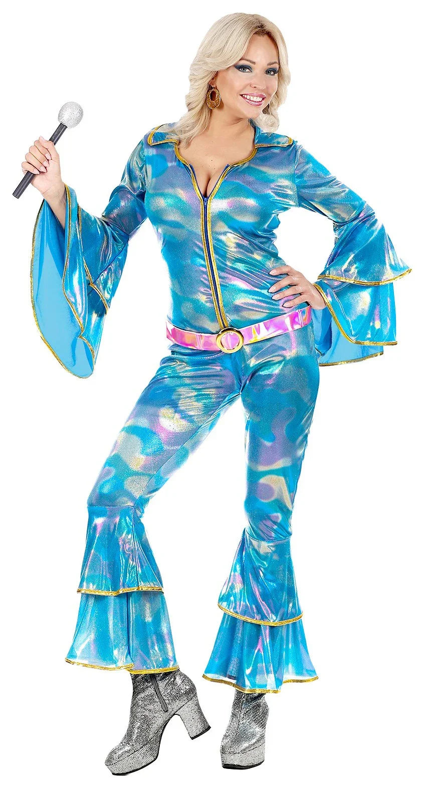 Disfraz de Chica Disco Estilo Años 70 para Adulto Disco Widmann