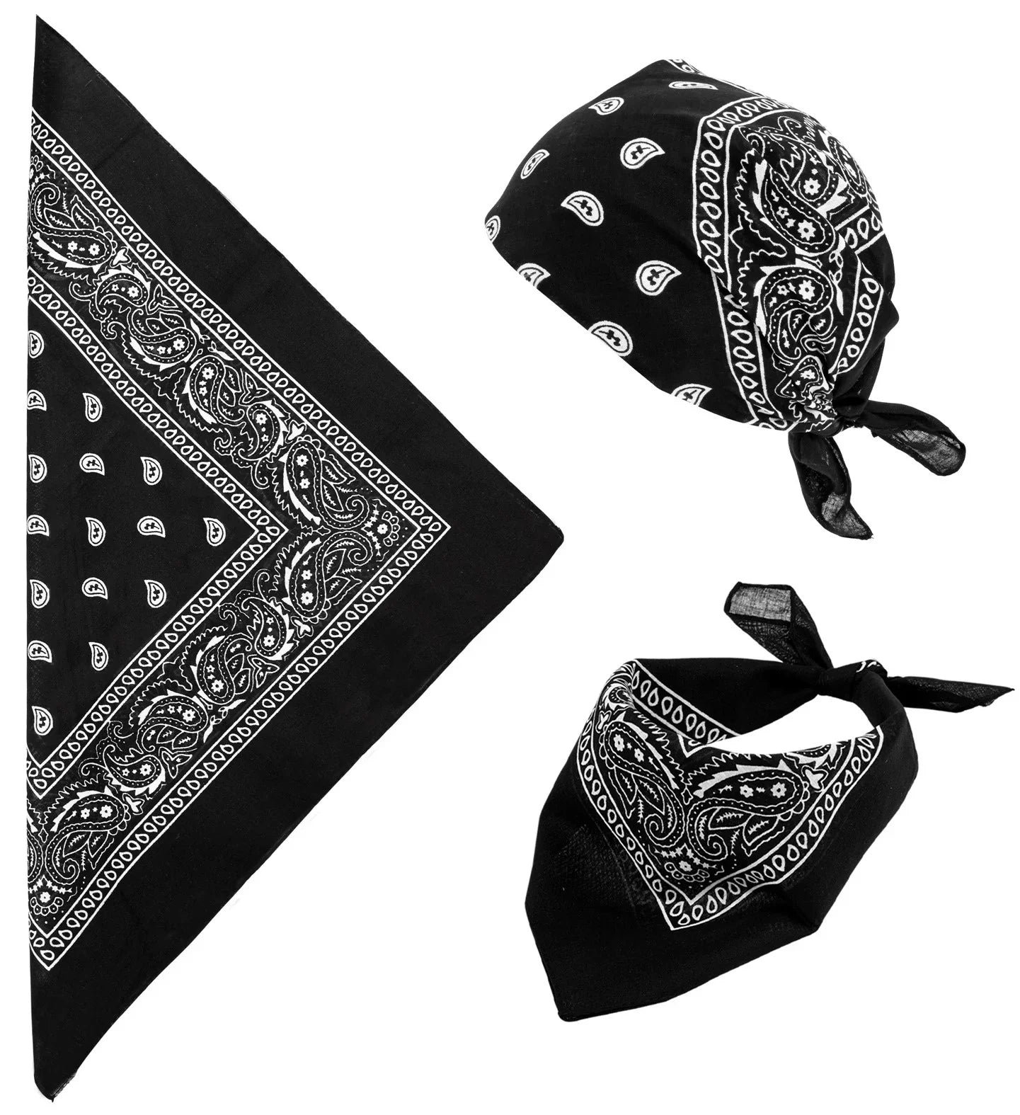 Pañuelo Bandana Negro para Adulto Pañuelos y Bandanas Widmann