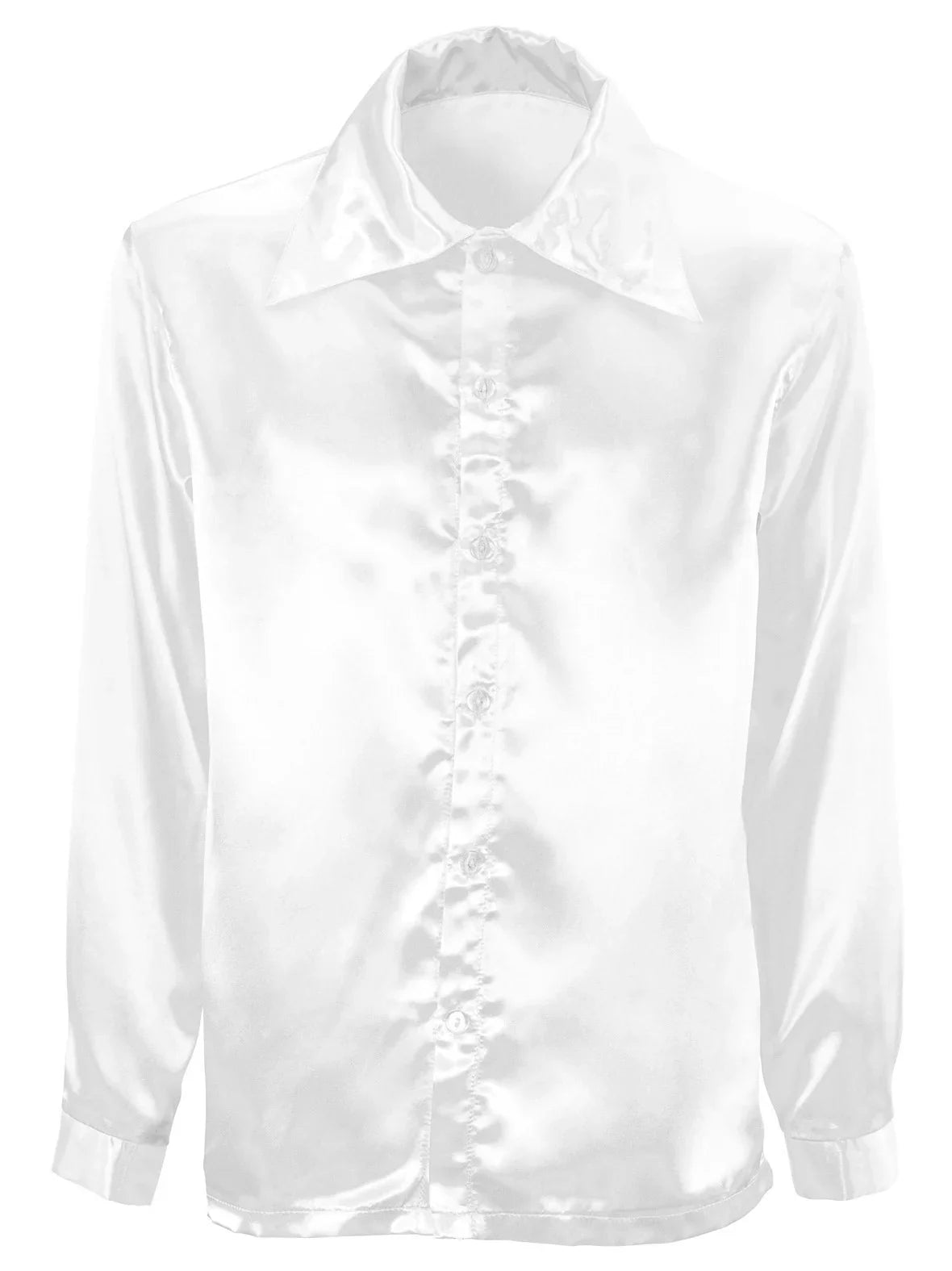 Camisa Disco Años 70 Blanca para Hombre Camisas Disco Años 70 Widmann