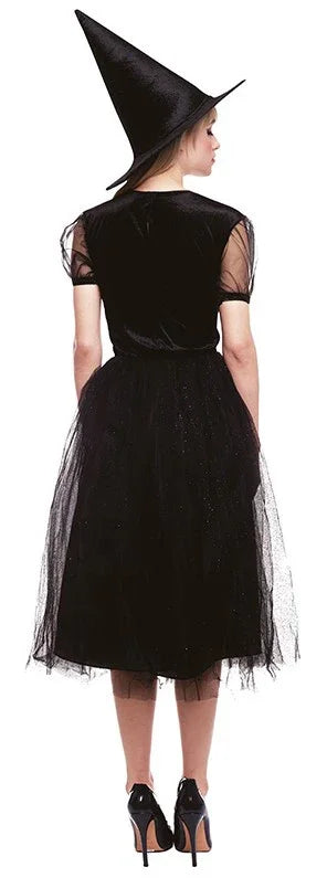 Disfraz de Bruja Negra Elegante para Adulto Brujas Partilandia
