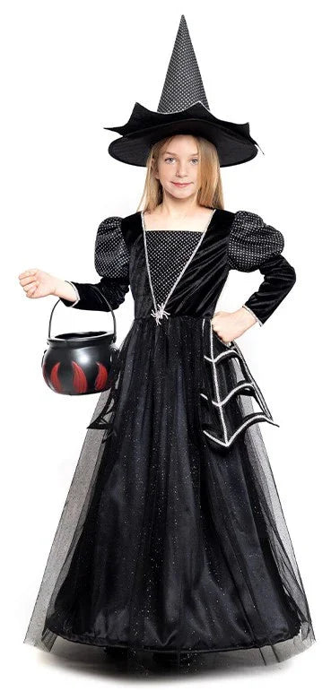 Disfraz de Bruja Arácnida Premium para Niña Brujas Partilandia