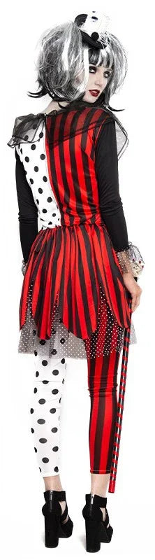 Disfraz de Arlequín Siniestro para Mujer Arlequines y Bufones Partilandia