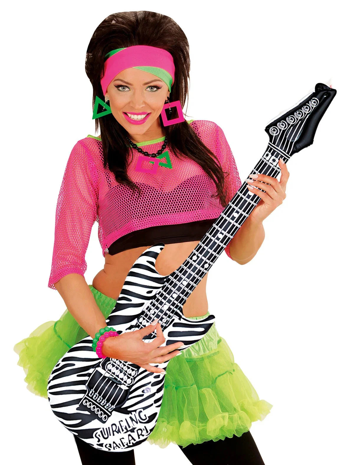 Guitarra Eléctrica Hinchable de Cebra Complementos Rockeros y Moteros Widmann