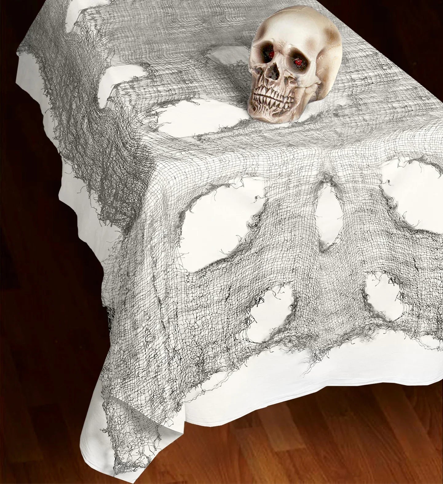 Tela Terrorífica Gris para Decoración de Halloween Decoración Halloween Widmann