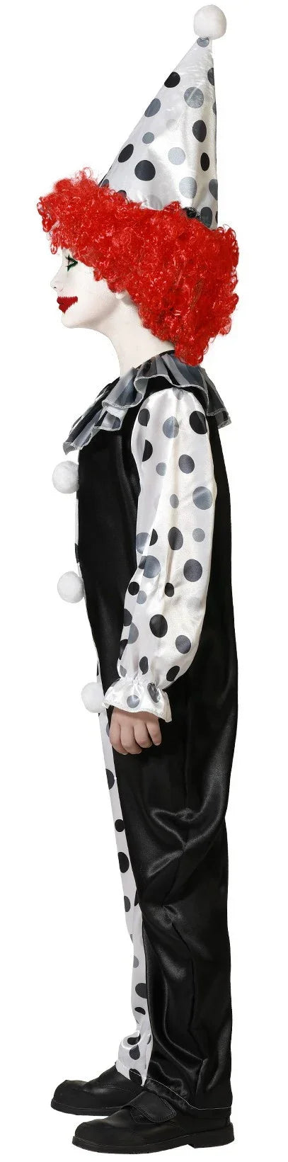 Disfraz de Payaso Asesino Blanco y Negro Infantil Payasos Asesinos Atosa