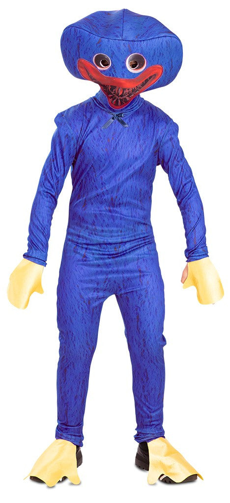 Disfraz de Monstruo Huggy Wuggy Azul para Niño Monstruos EuroCarnavales