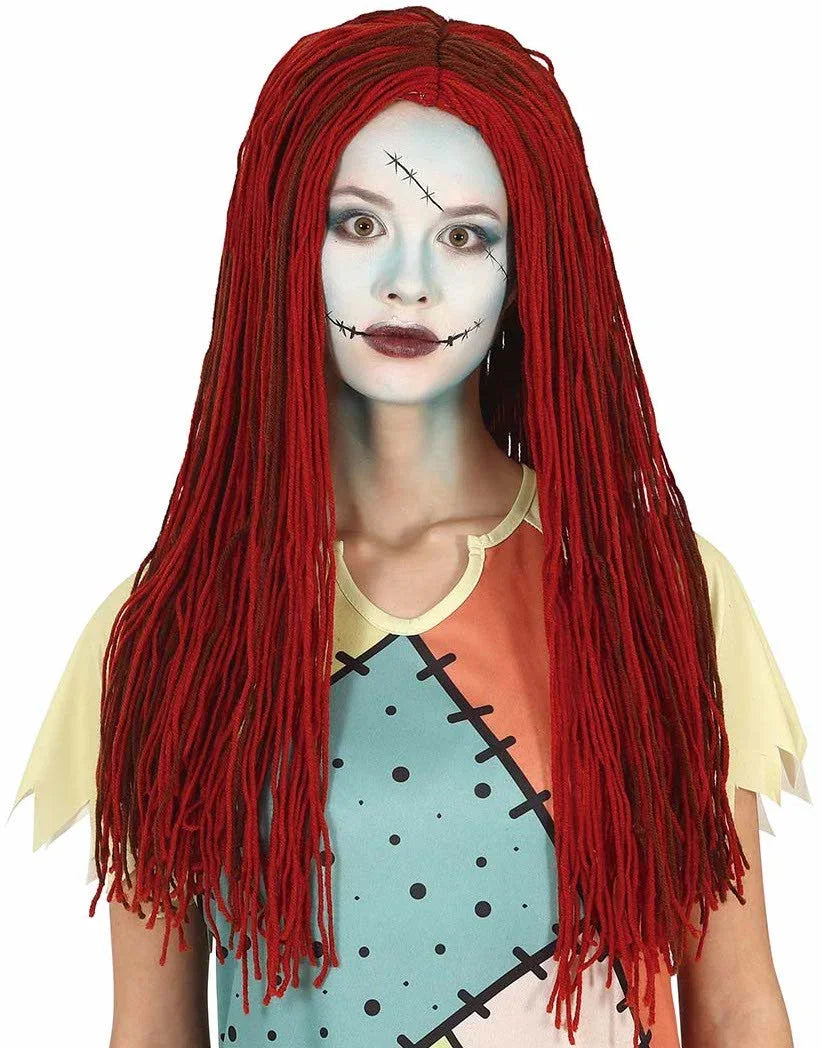 Peluca de Muñeca de Trapo Sally para Adulto Pesadilla Antes de Navidad Guirca