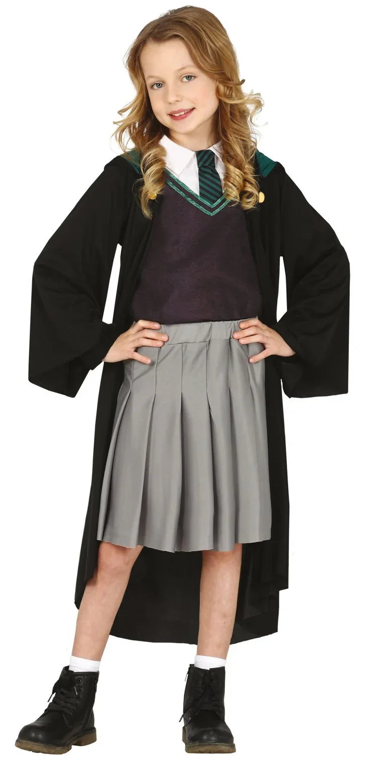 Disfraz de Estudiante de Magia Slytherin para Niña Harry Potter Guirca
