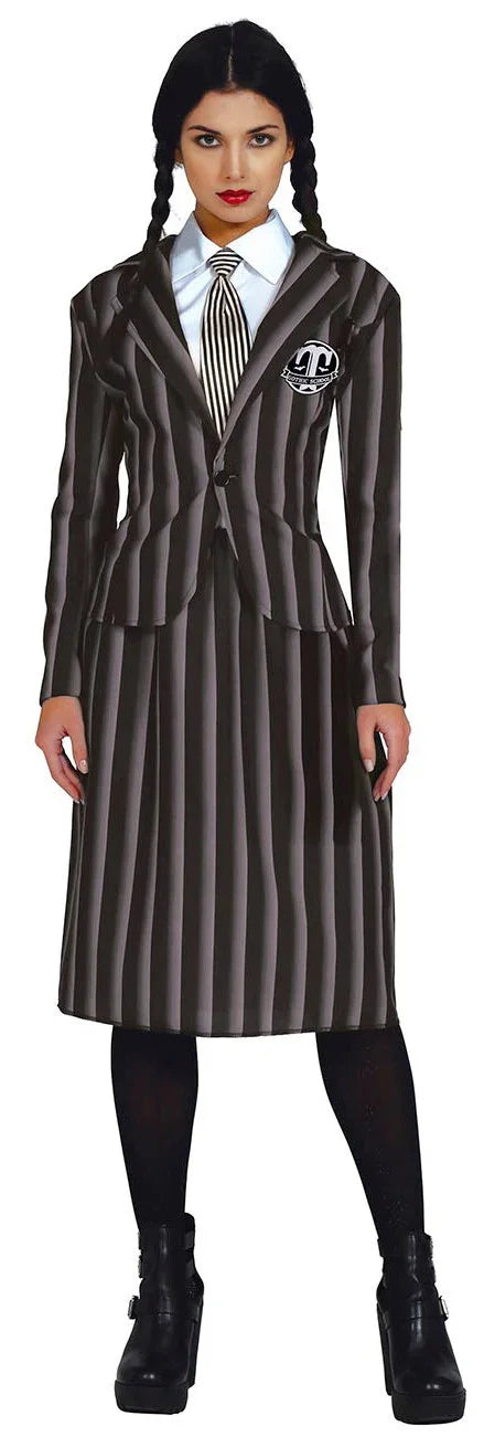 Disfraz de Miércoles Estudiante Nevermore para Mujer Miércoles Addams Guirca