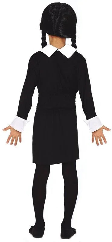 Disfraz de Miércoles Siniestra para Niña Miércoles Addams Guirca