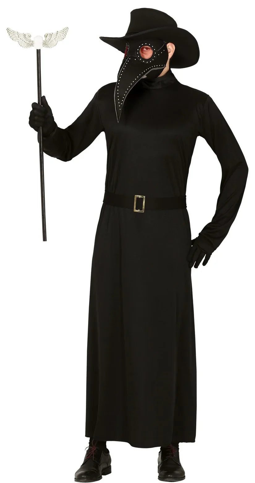 Disfraz de Doctor de la Peste Negra para Hombre Disfraces Halloween Guirca