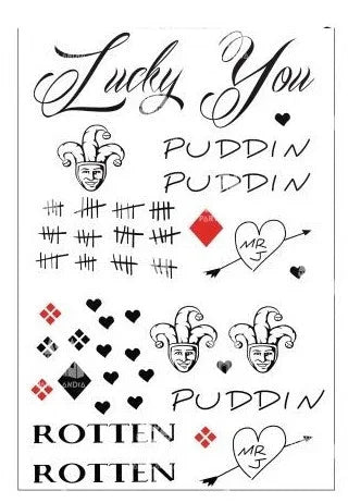 Set de Tatuajes de Joker Joker Partilandia